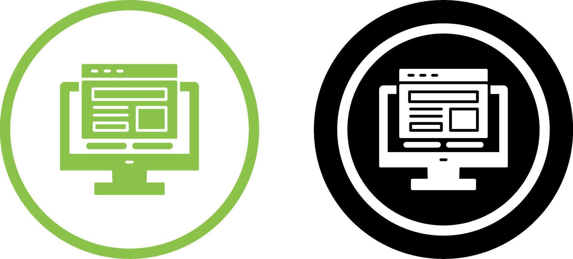 Adaptive Layout Icon Design vector