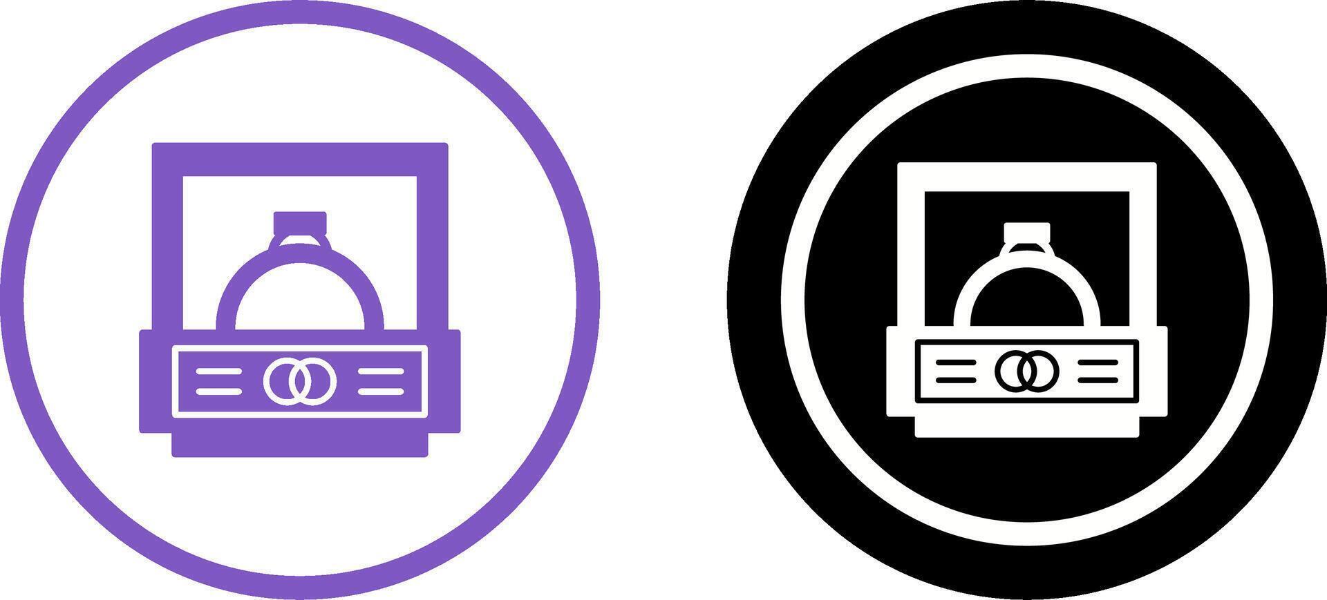 Wedding Ring Icon Design vector
