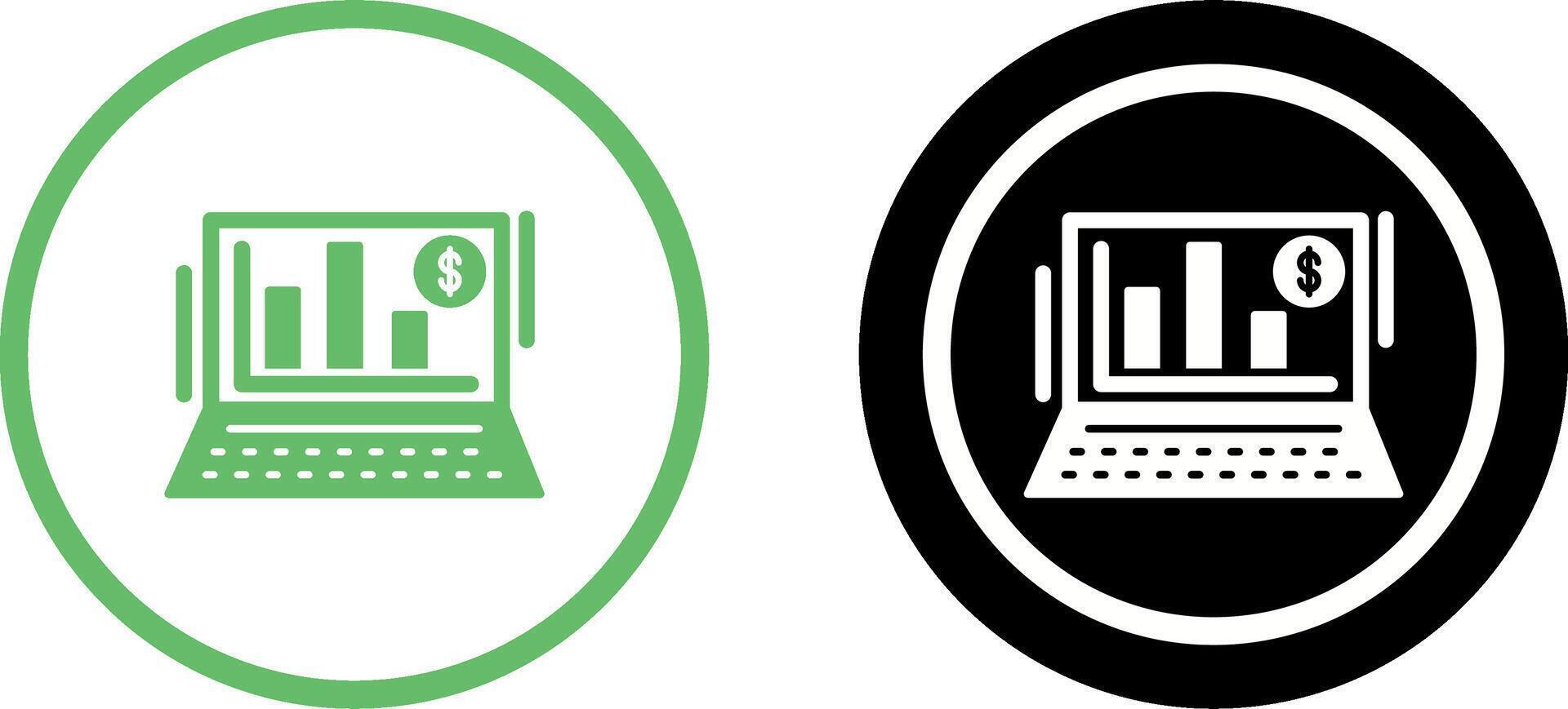Bar Chart Icon Design vector