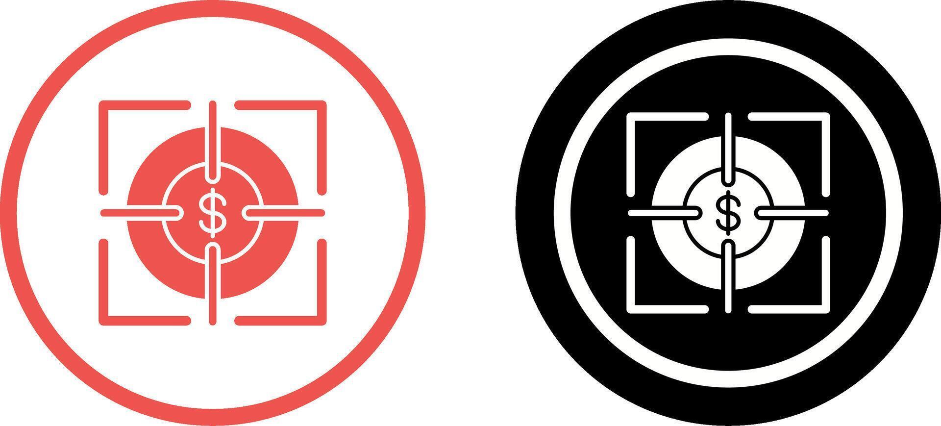 Target Icon Design vector