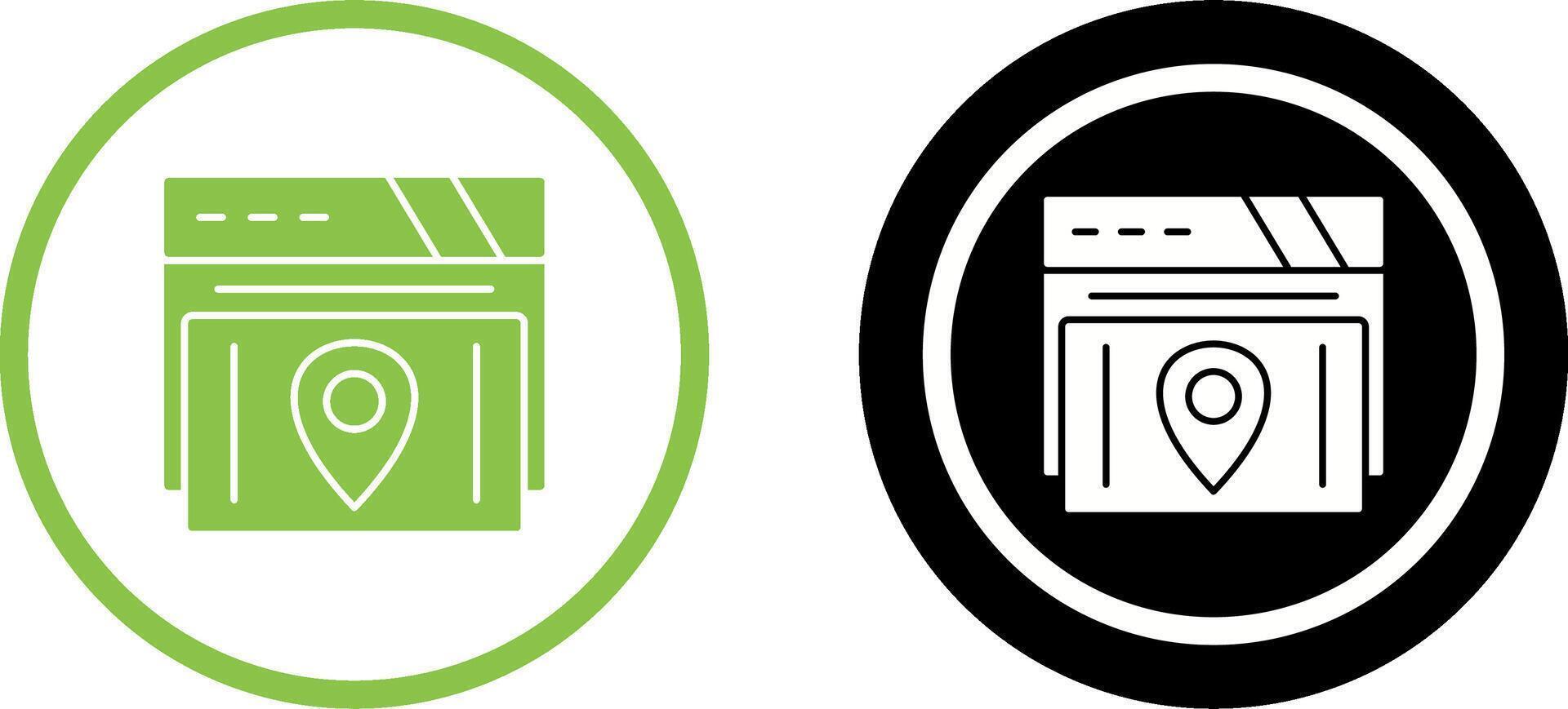 Map Location Icon Design vector
