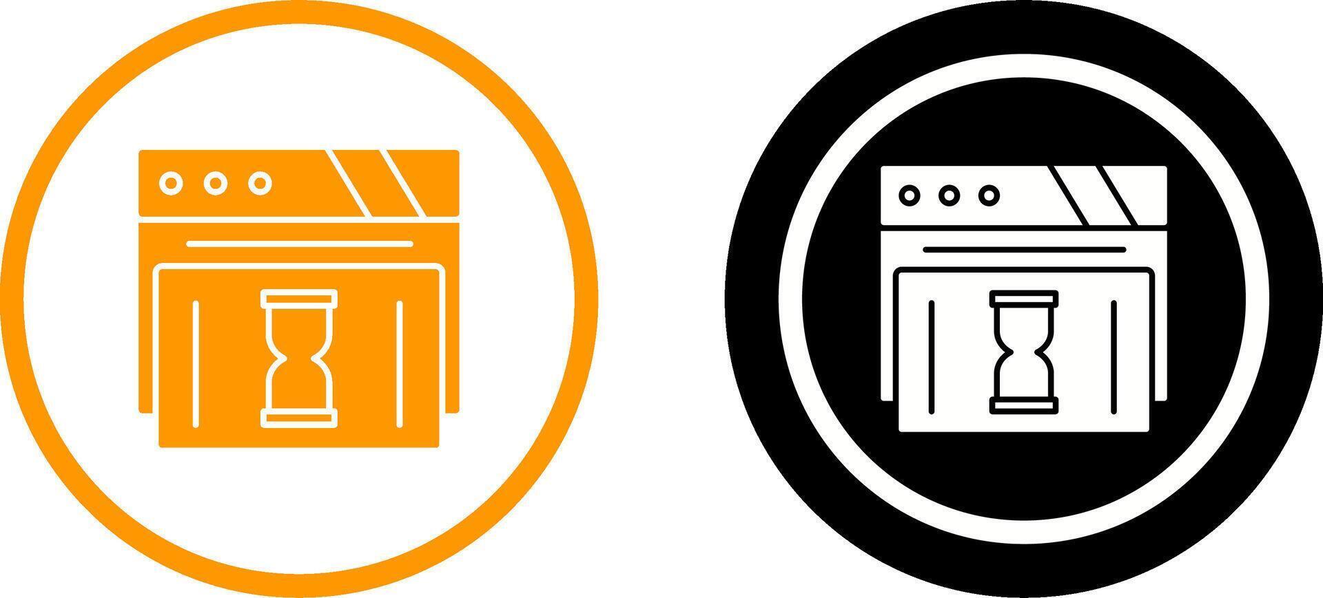 Waiting Icon Design vector