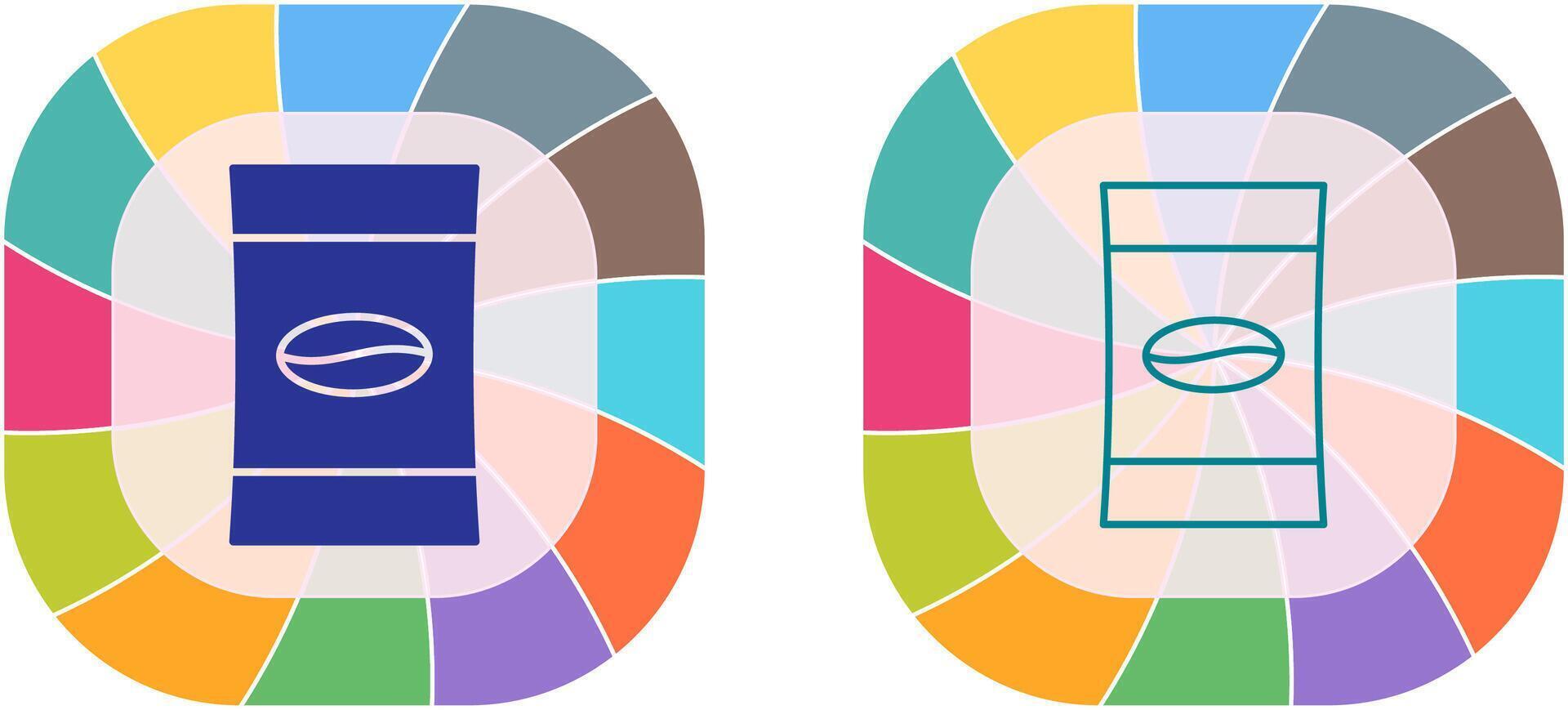 Coffee Packets Icon Design vector