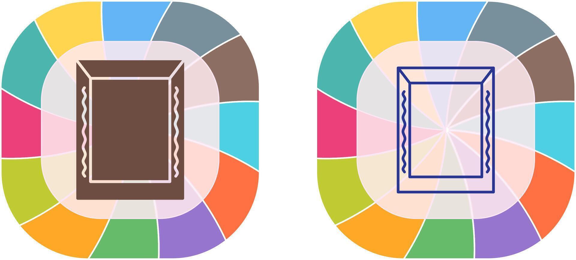 Unique Frame Icon Design vector