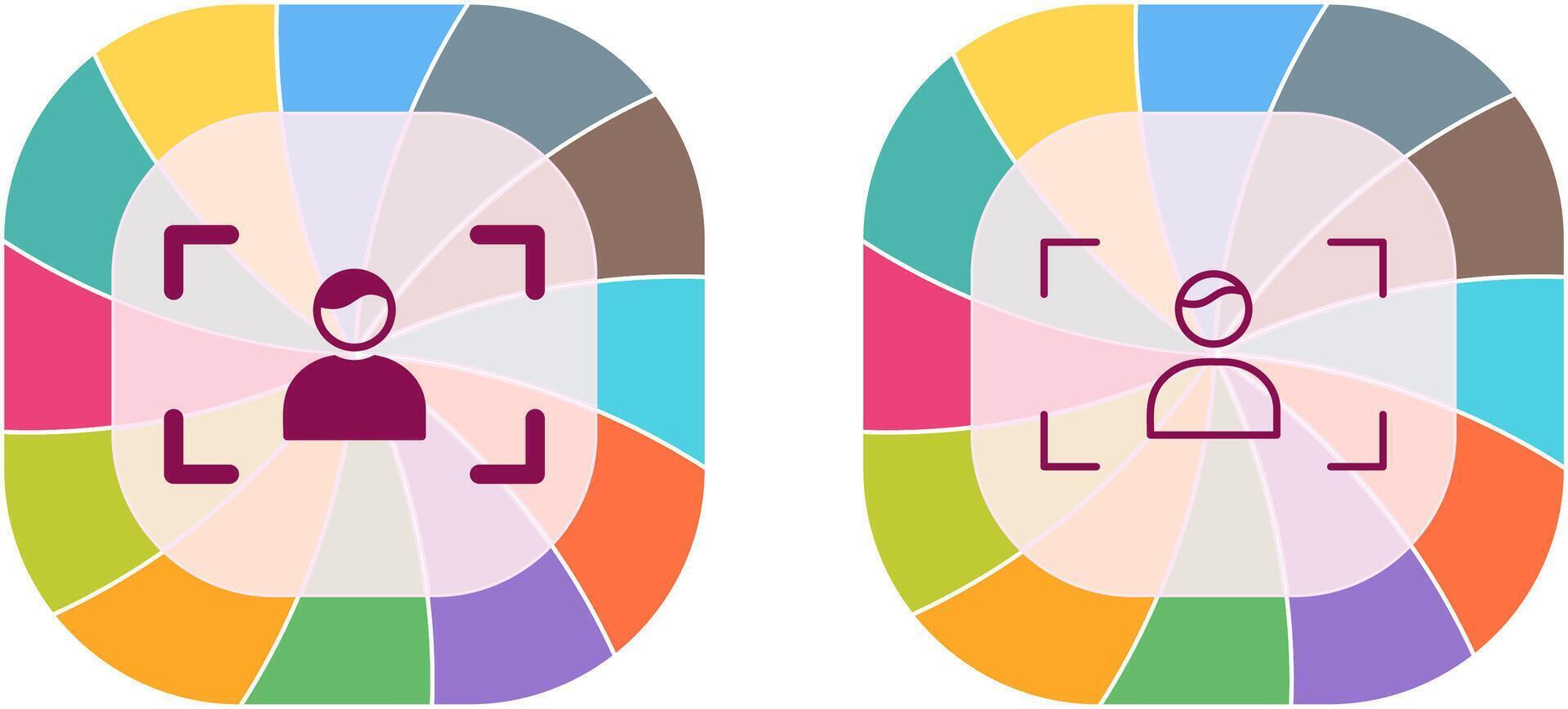 Unique Focus Icon Design vector