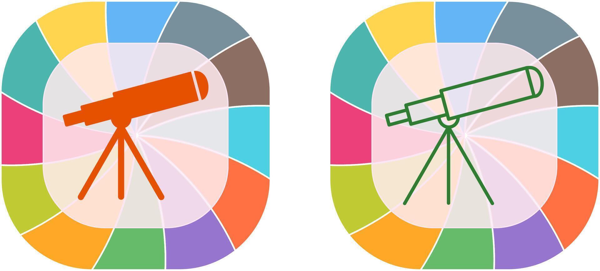Telescope Icon Design vector