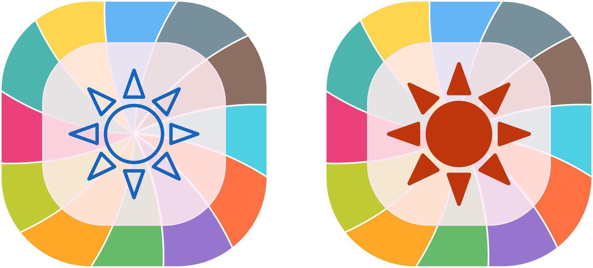 UV Radiation Icon Design vector