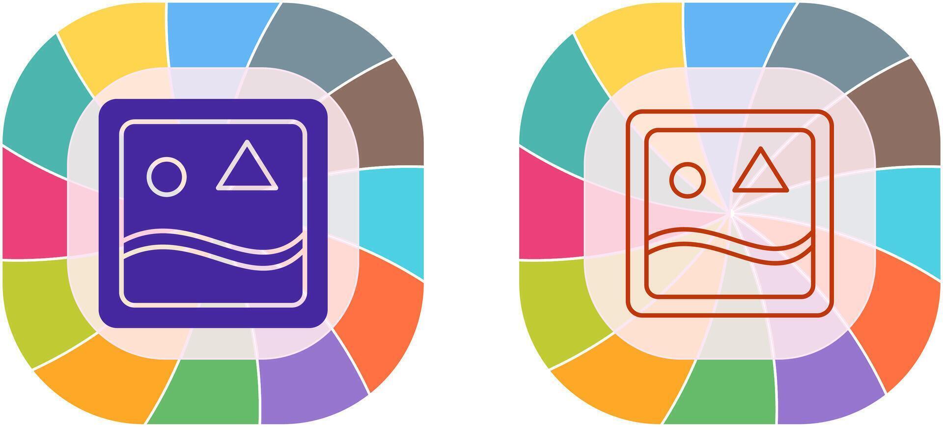 Unique Images Icon Design vector
