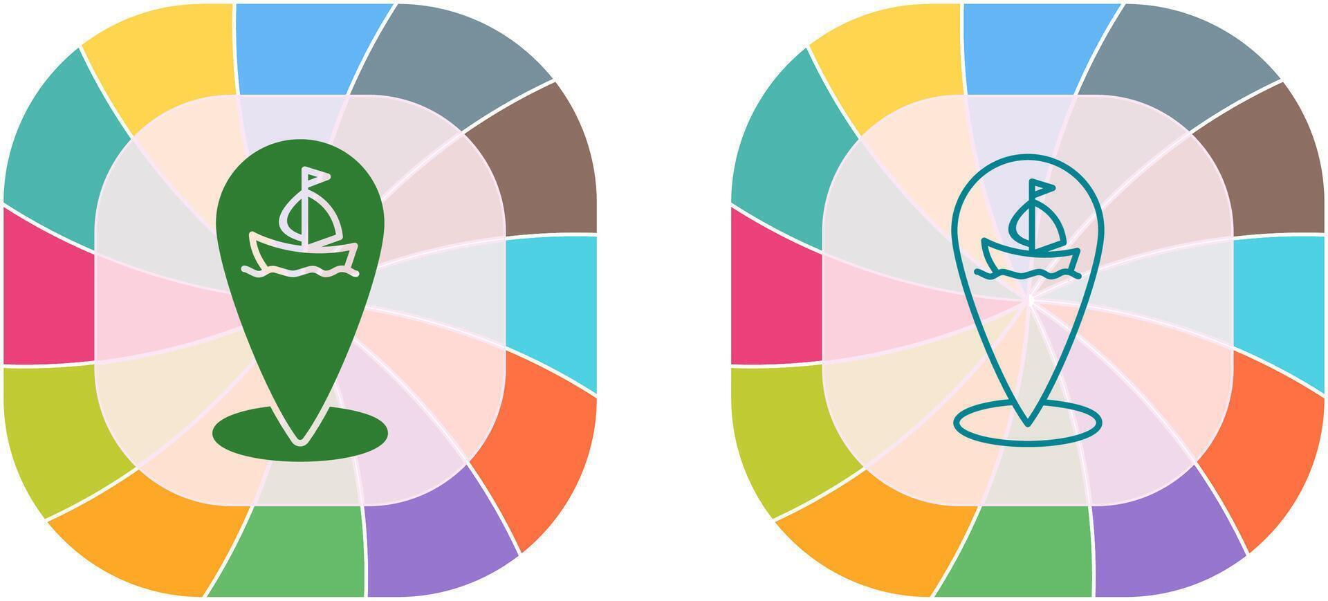Shipping Location Icon Design vector