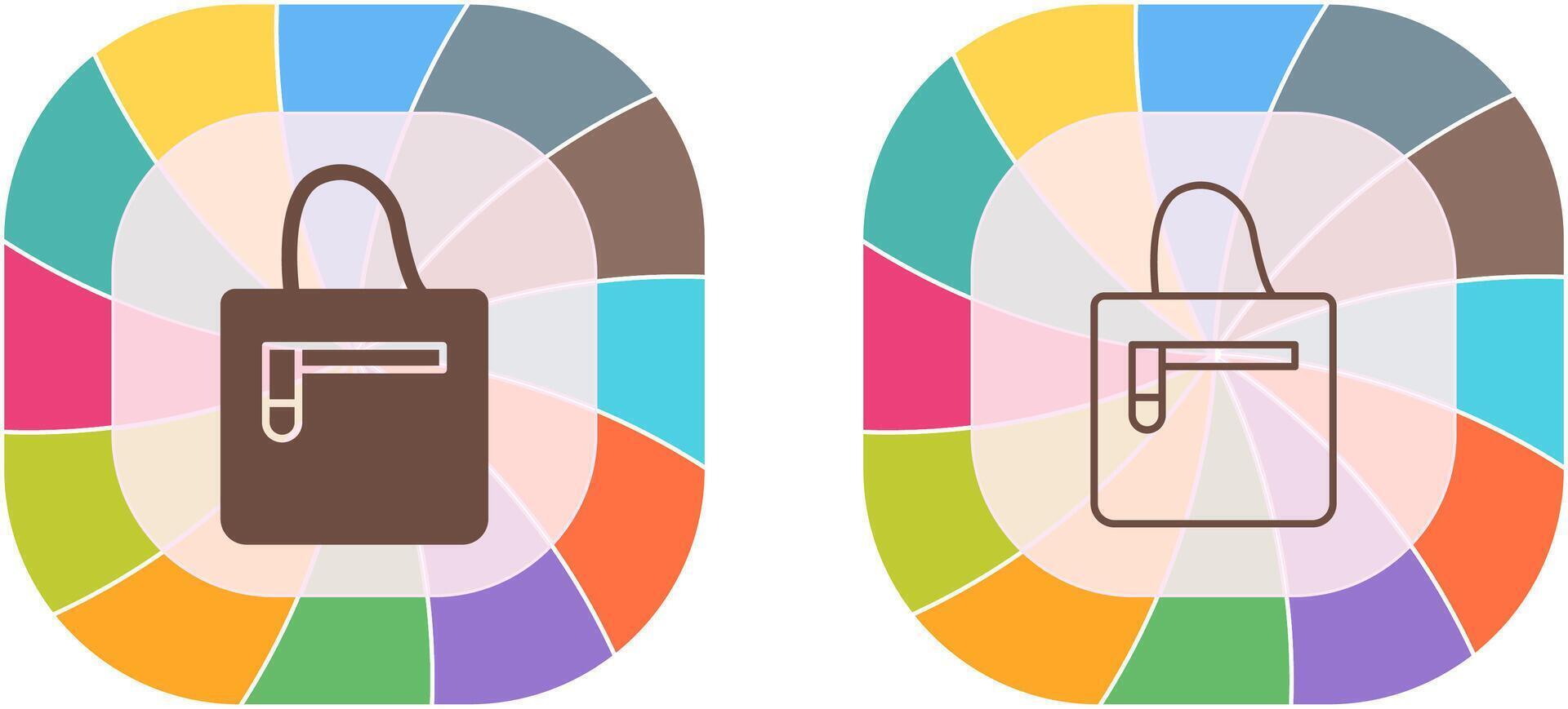 Handbag Icon Design vector