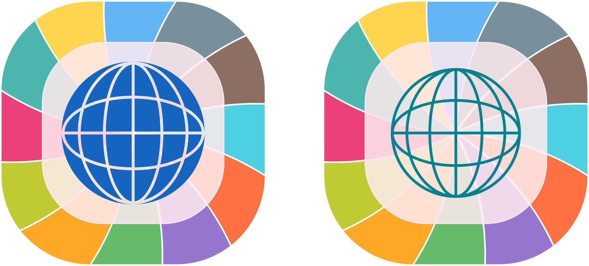 Globe Icon Design vector
