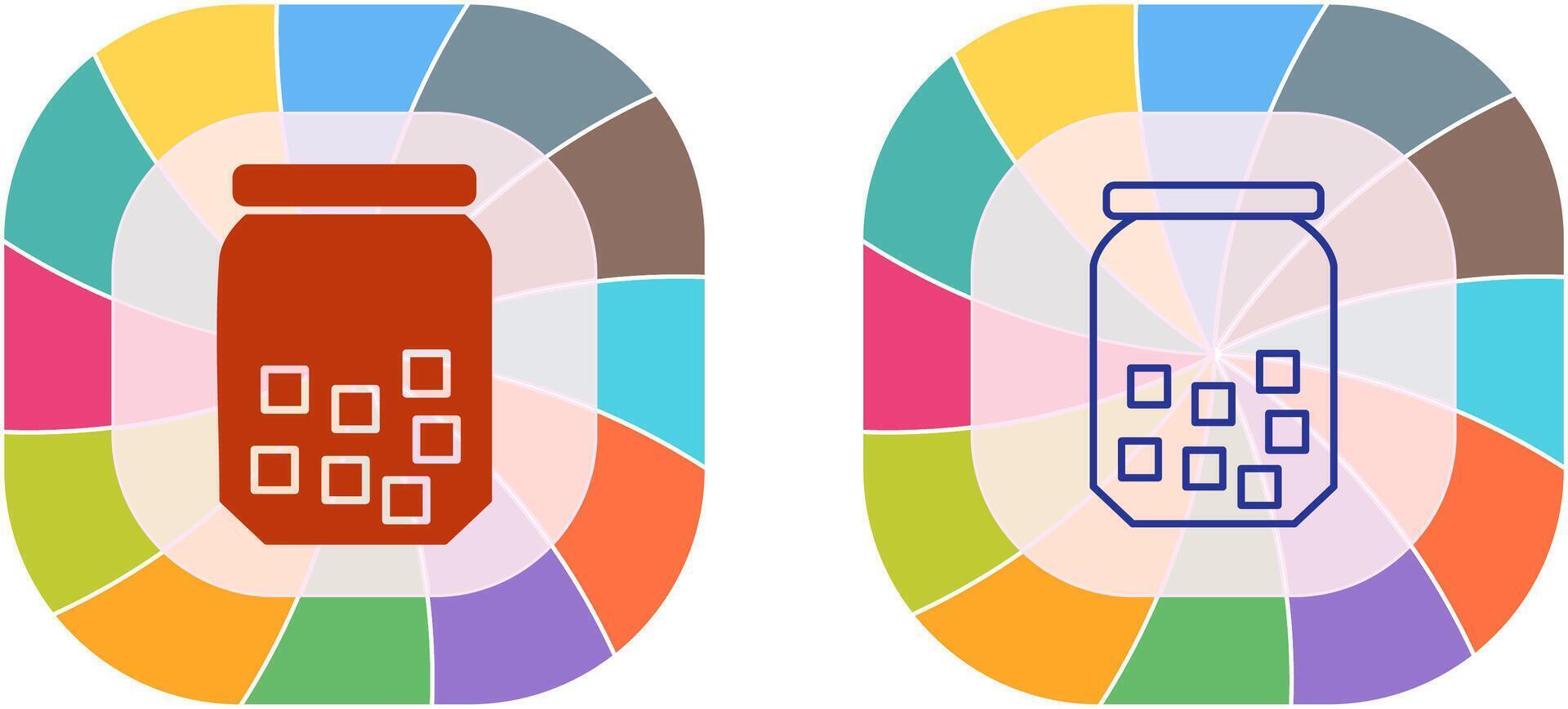 Sugar Bottle Icon Design vector