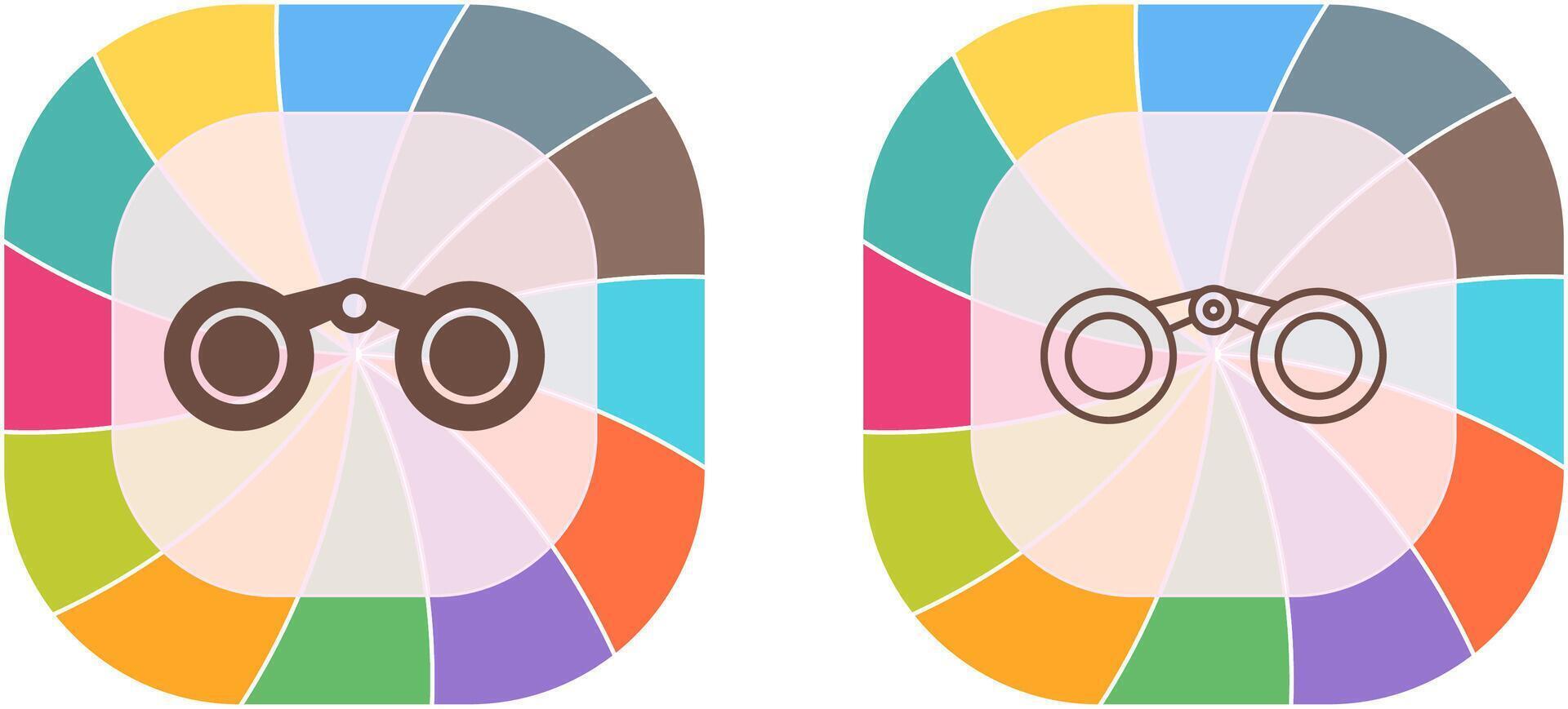 Binoculars Icon Design vector