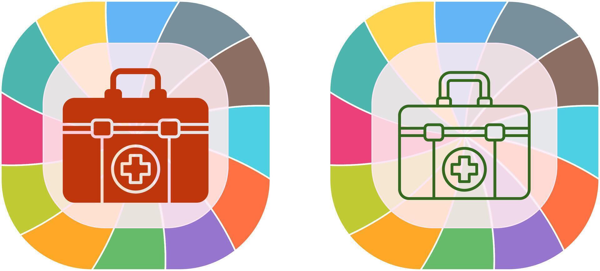 First Aid Kit Icon Design vector
