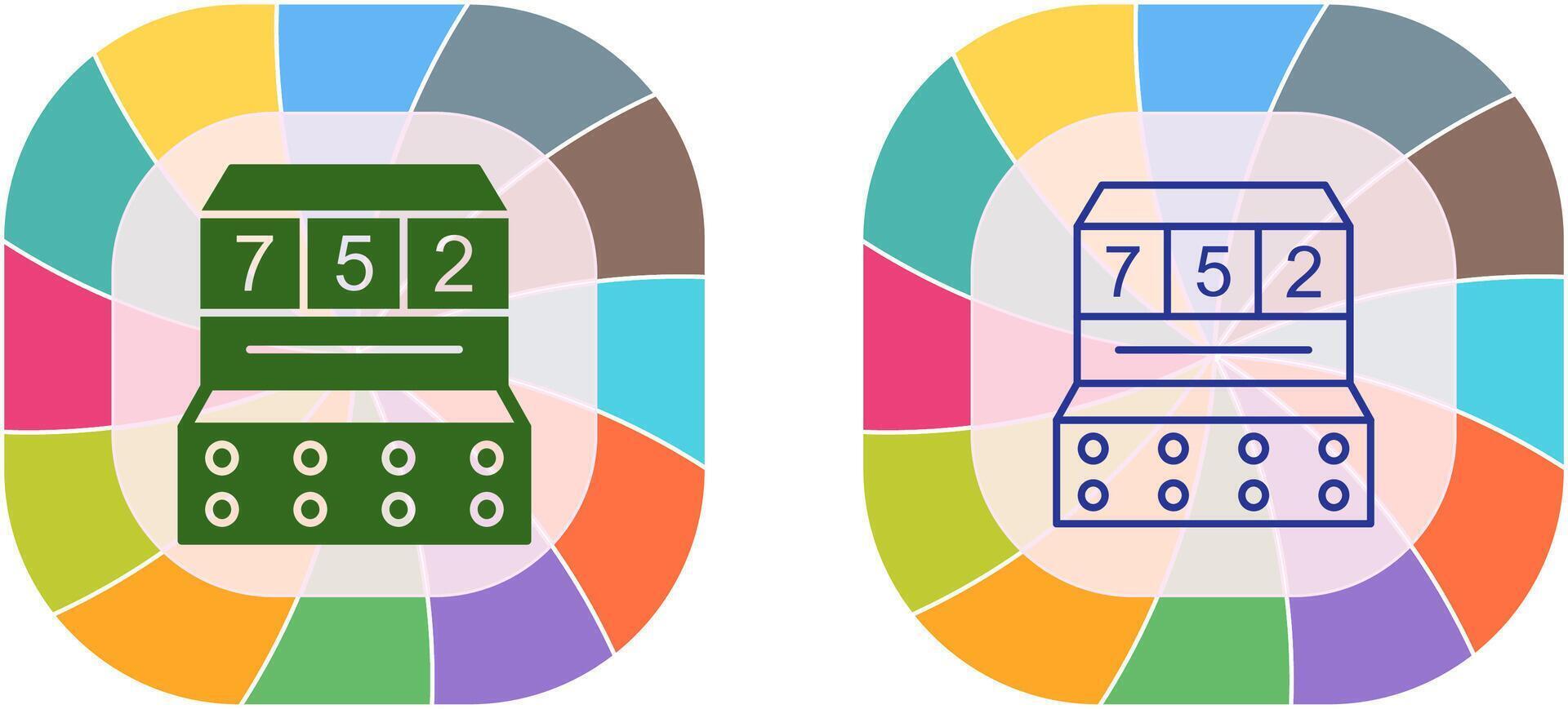 Slot Machine Icon Design vector