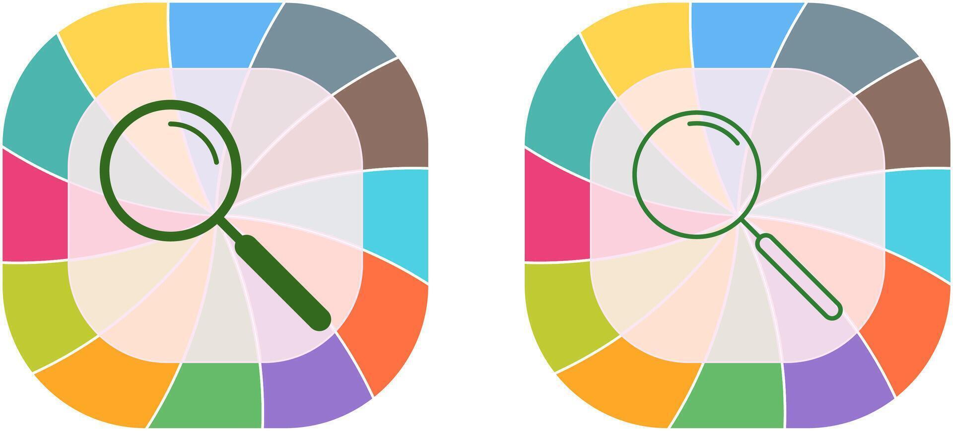 Unique Search Icon Design vector