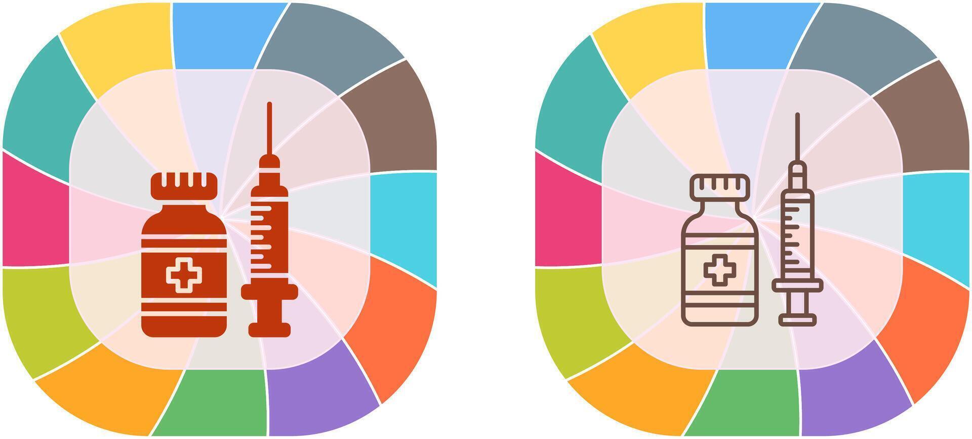 Vaccine Icon Design vector