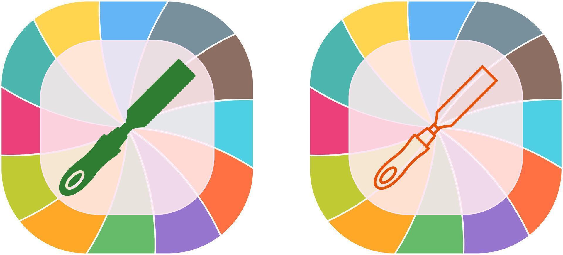 diseño de icono de cincel vector