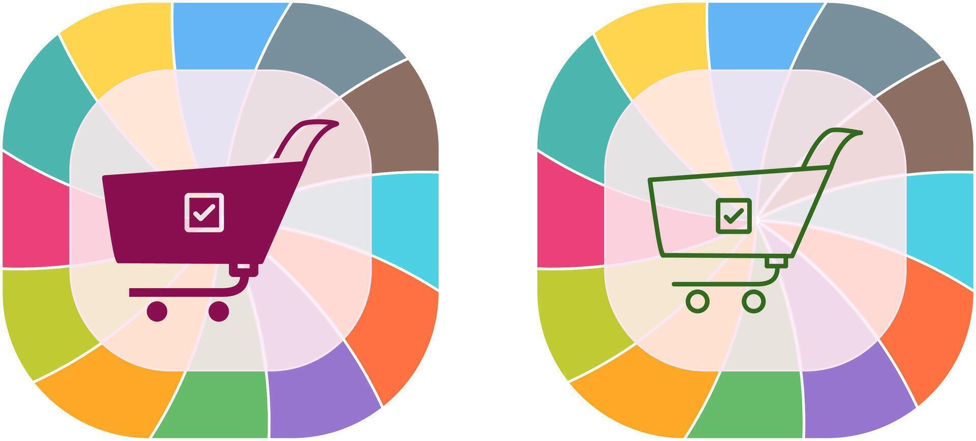Unique Confirm Order Icon Design vector