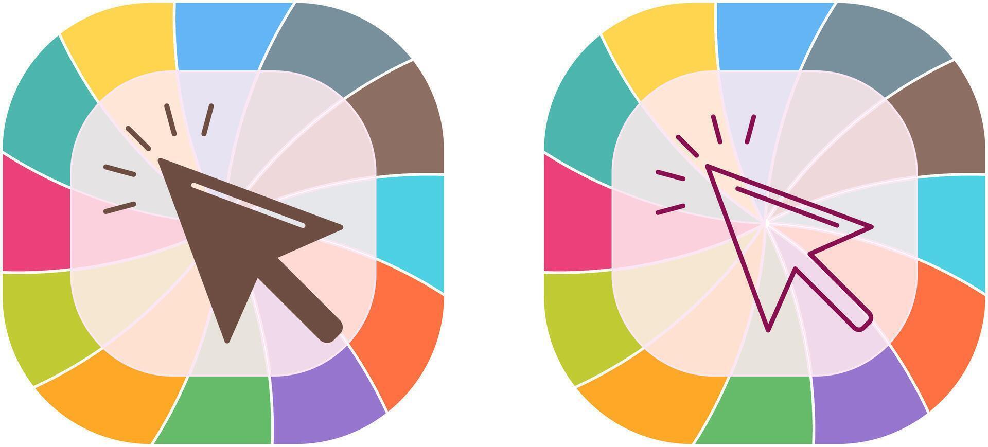 Unique Mouse Icon Design vector