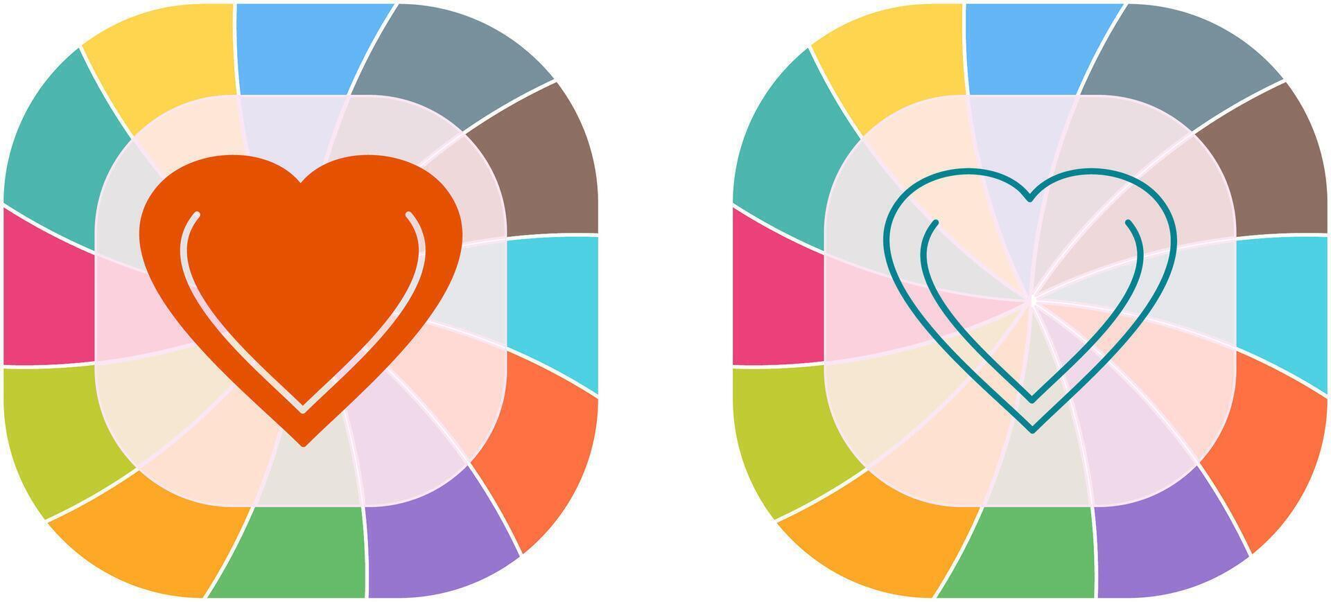 Unique Favorite Icon Design vector