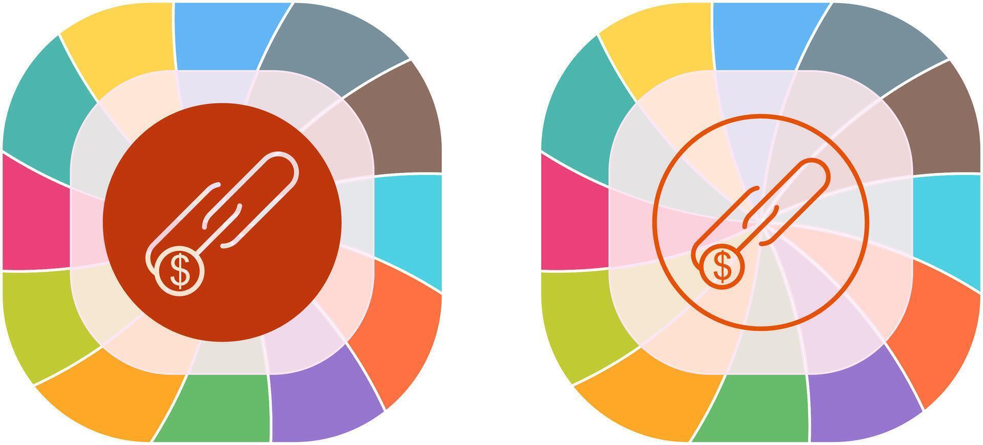 Unique Link Sales Icon Design vector