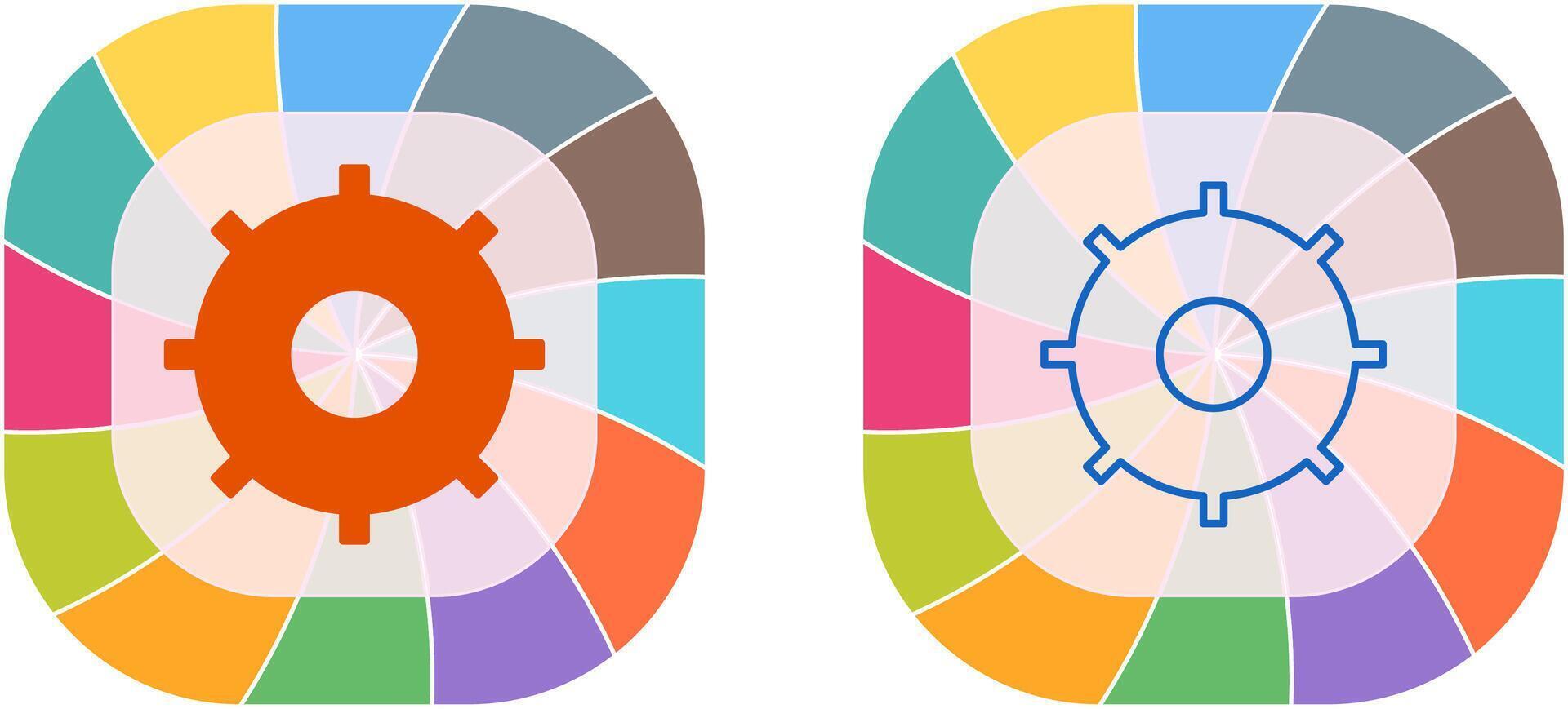 Unique Settings Icon Design vector