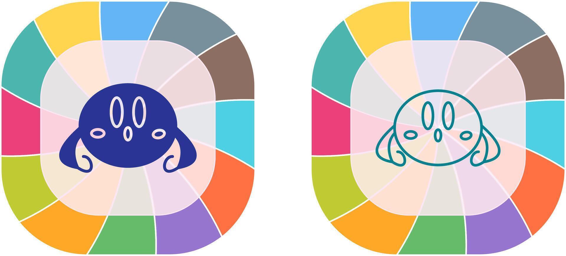 Unique Game Character Icon Design vector