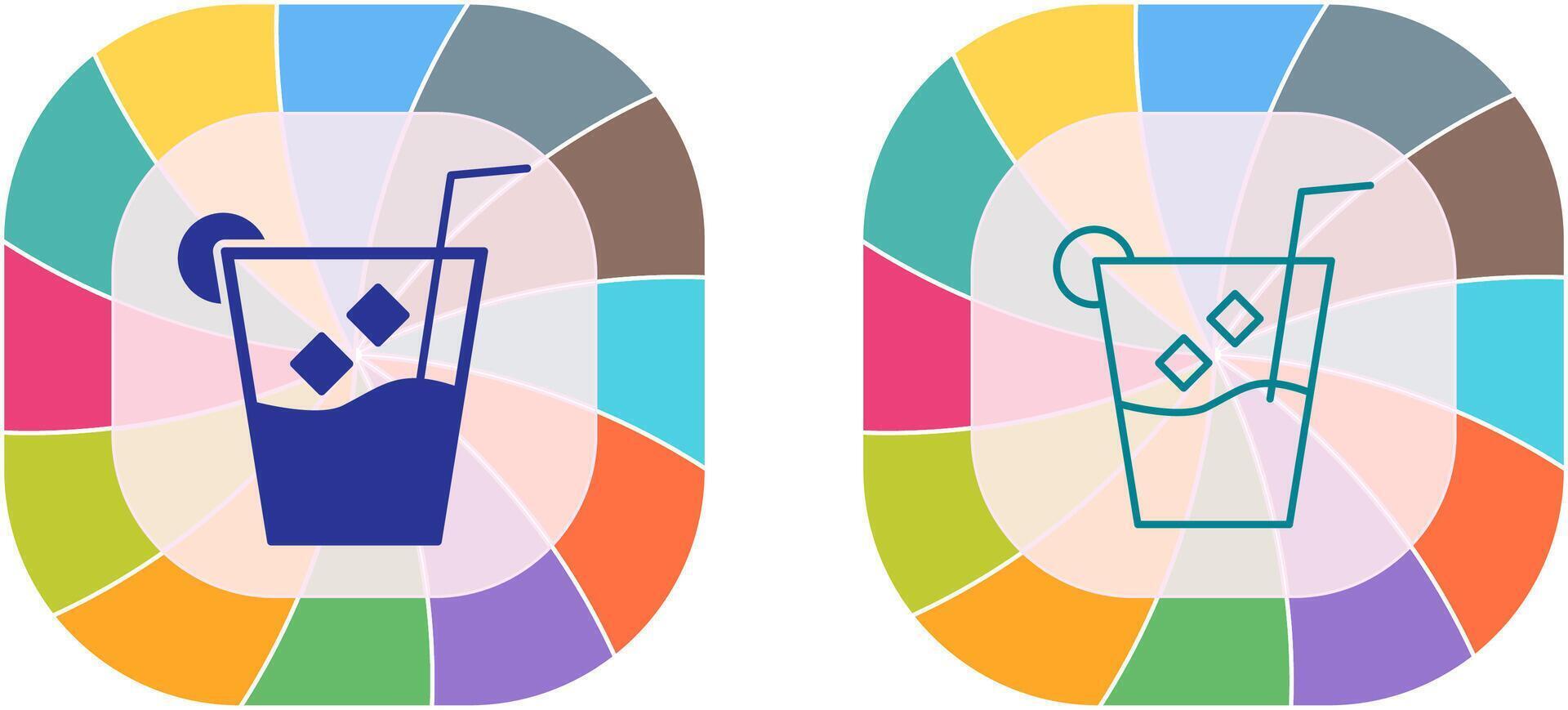 Unique Whiskey Sour Icon Design vector