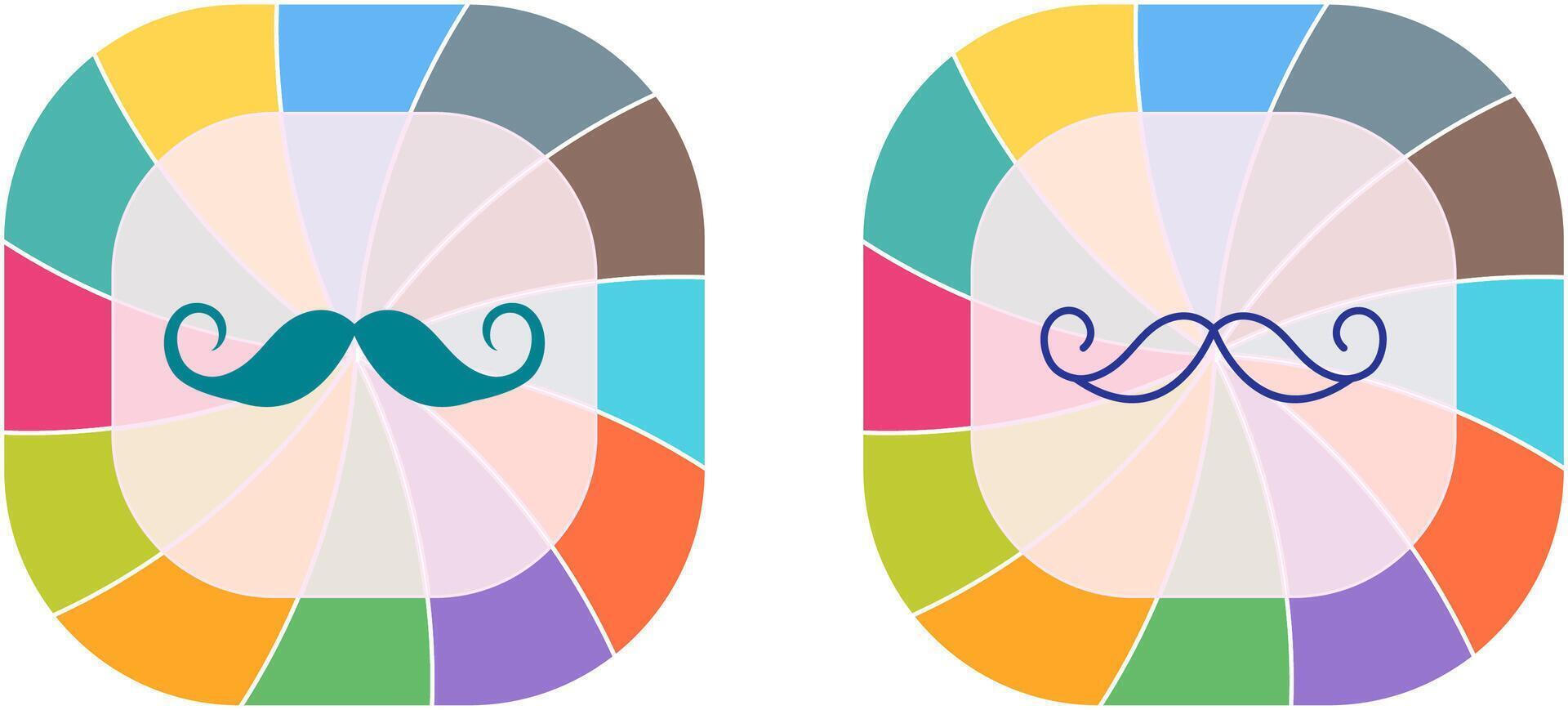 Moustache Icon Design vector