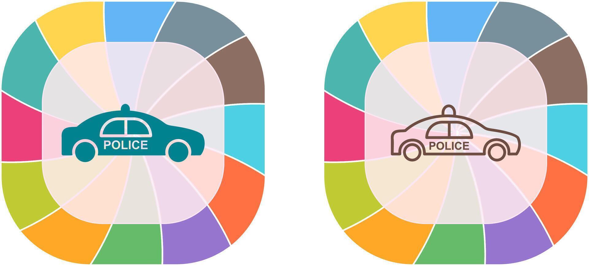 Police Car Icon Design vector