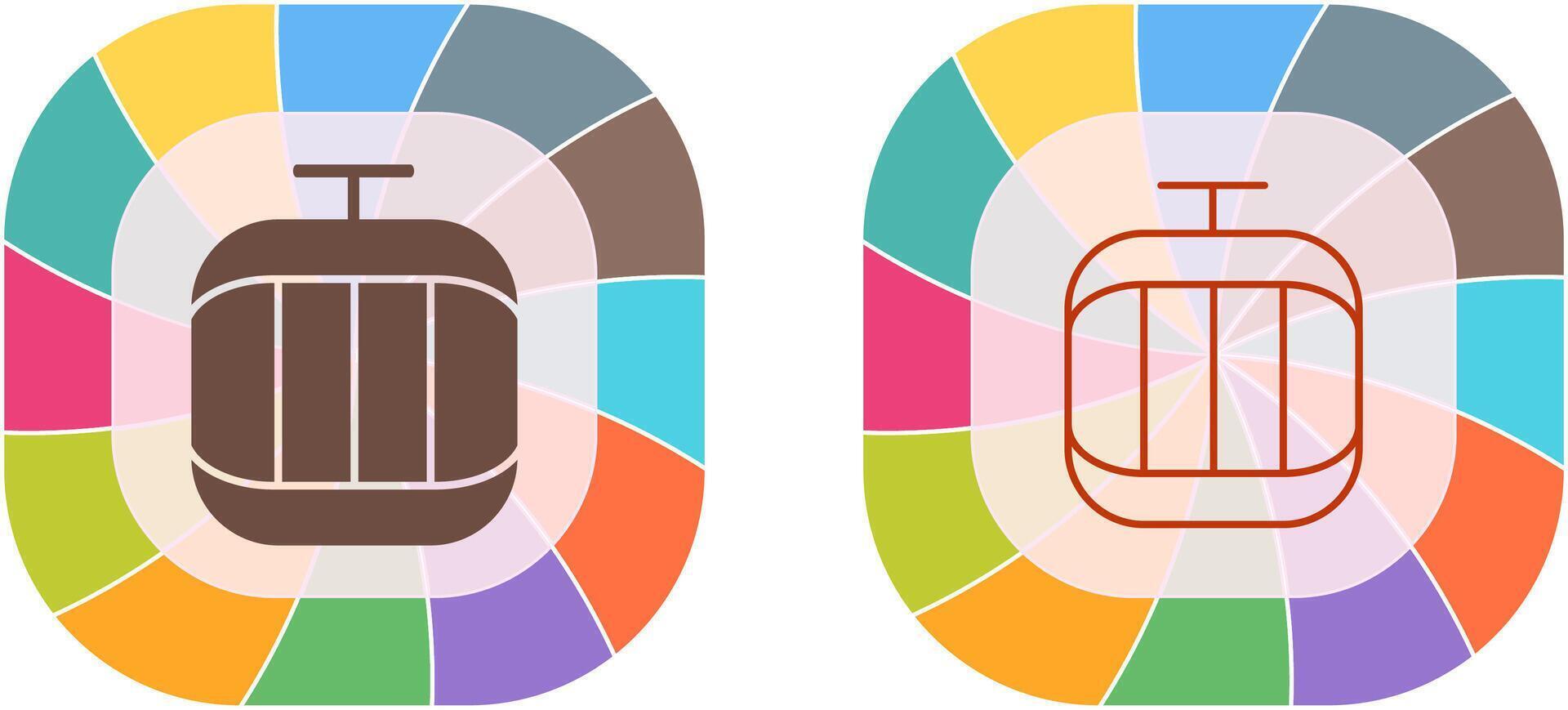 Cable Car Icon Design vector
