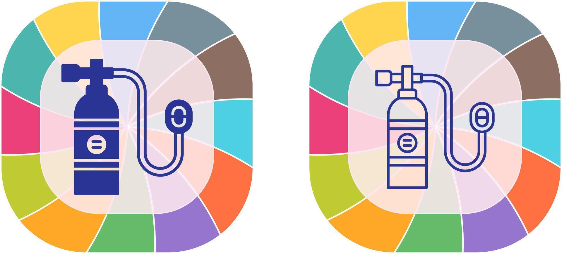 Oxygen Tank Icon Design vector