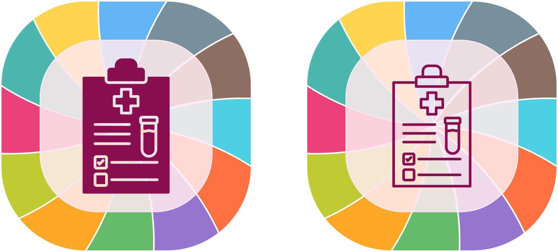 diseño de icono de informe médico vector