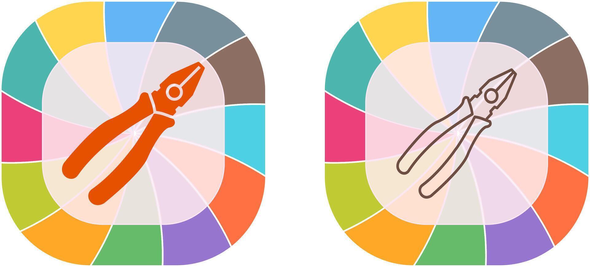 Pliers Icon Design vector