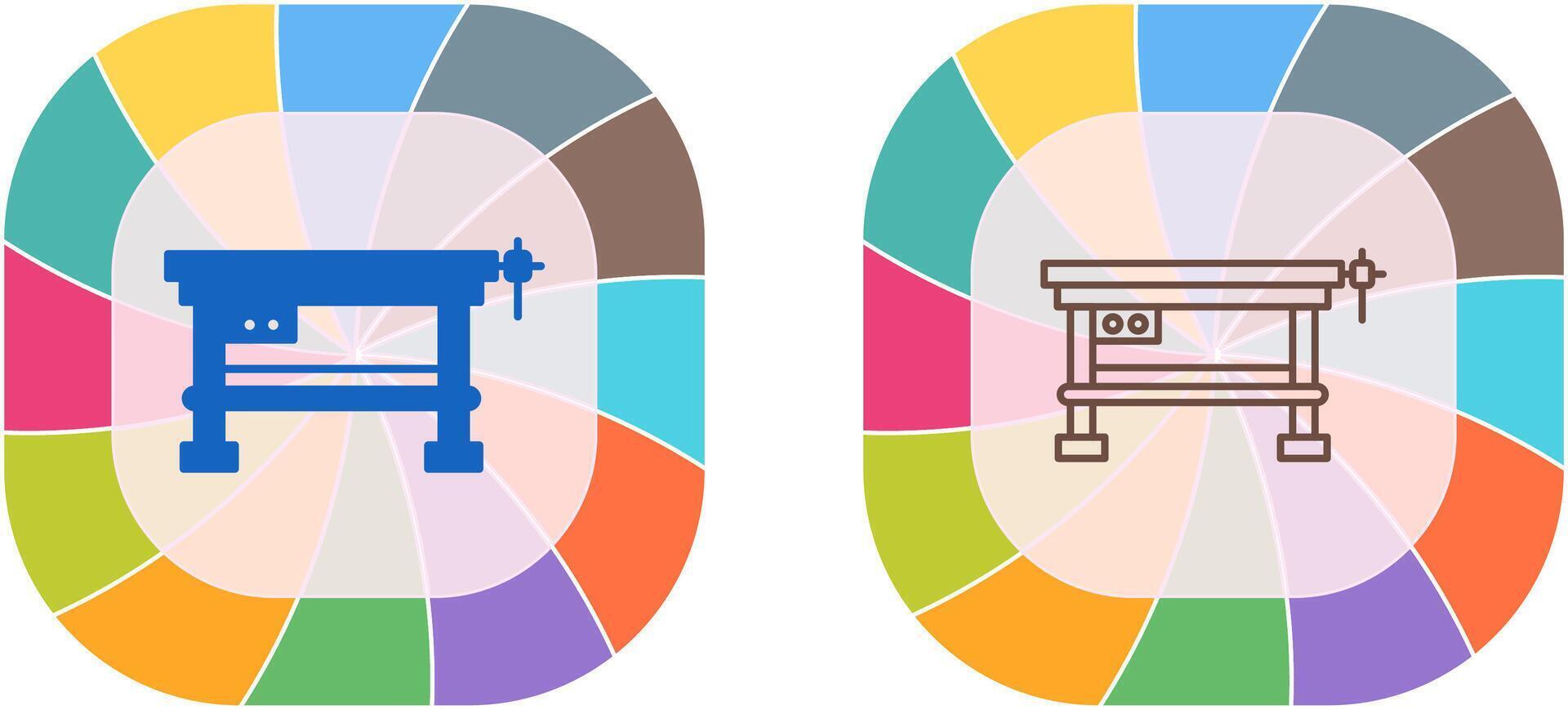 Work Bench Icon Design vector