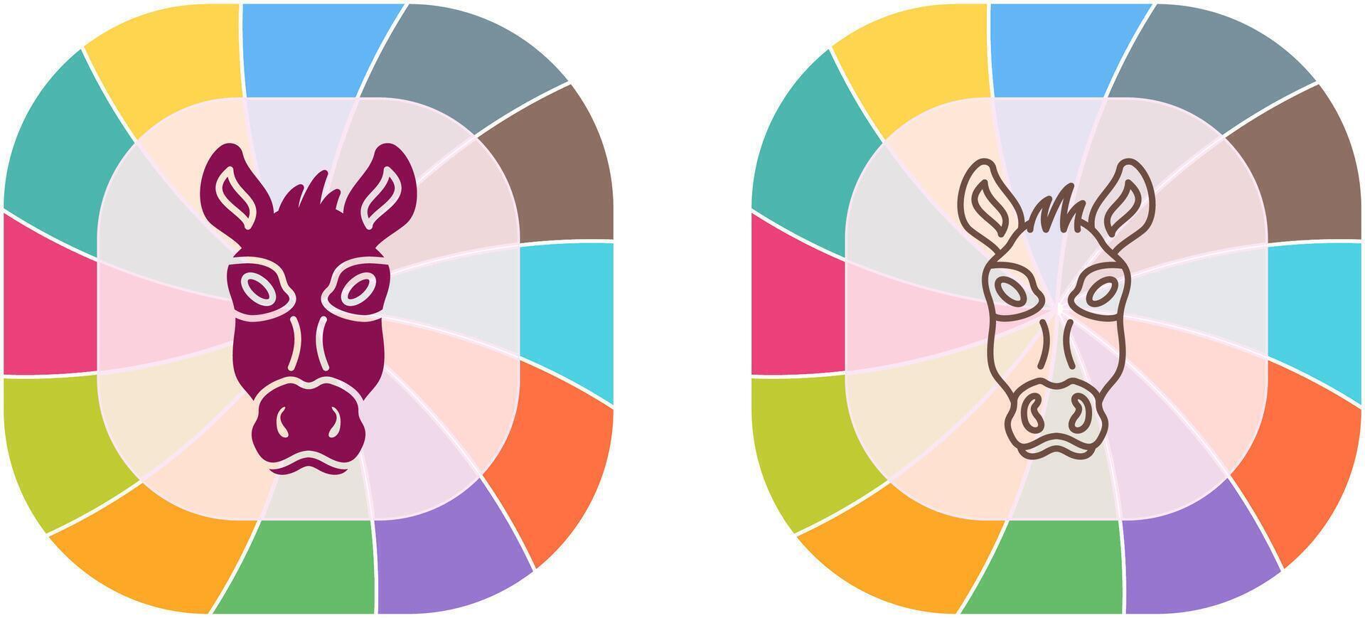 Donkey Icon Design vector