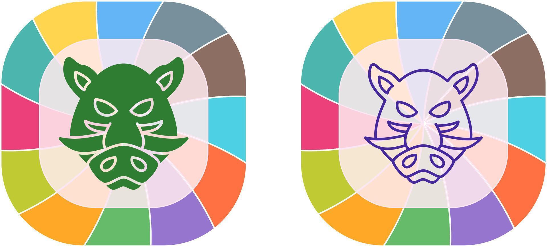 Boar Icon Design vector
