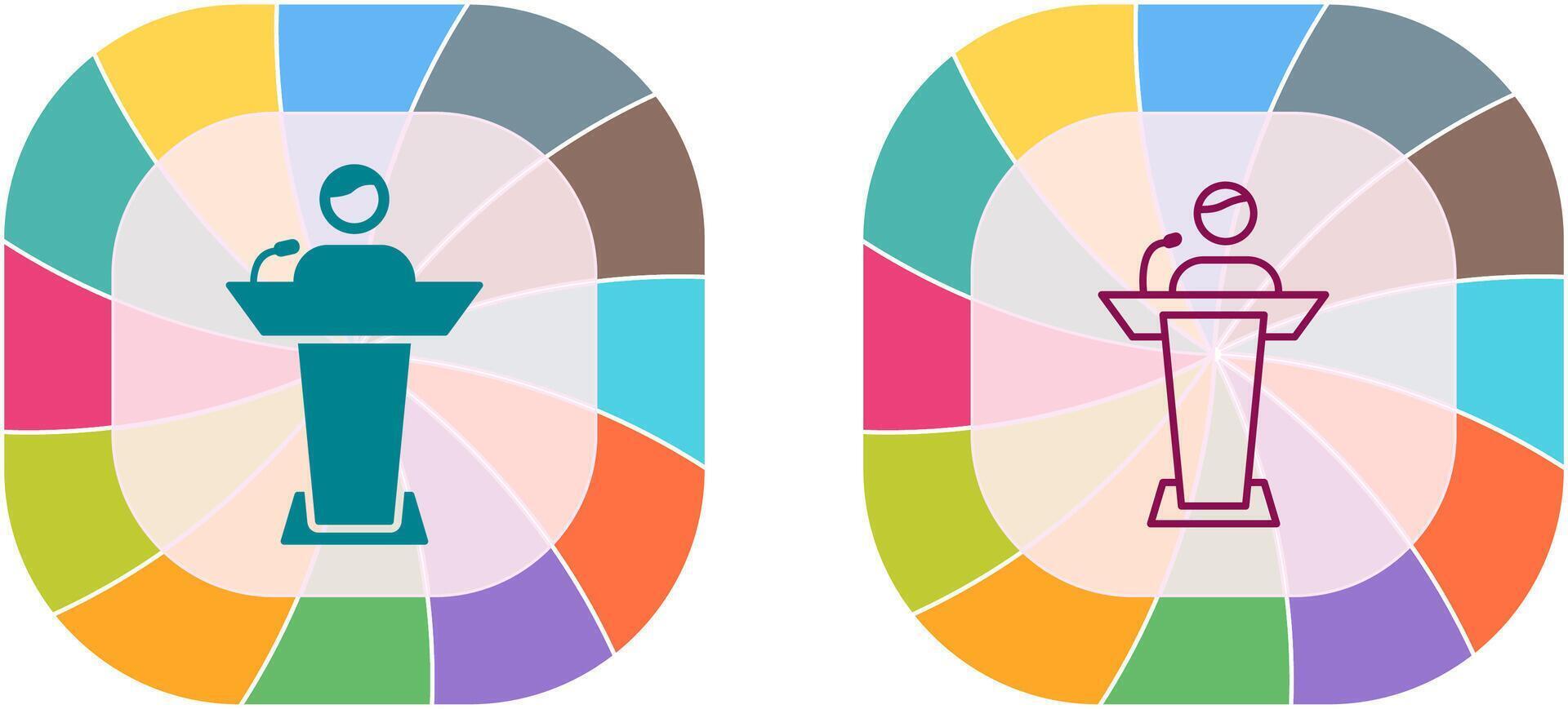 Elected Candidate Icon Design vector