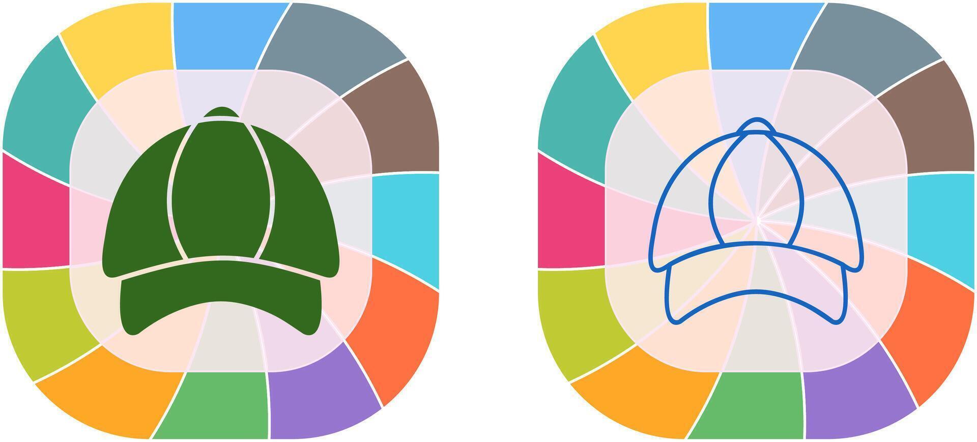 P Cap Icon Design vector