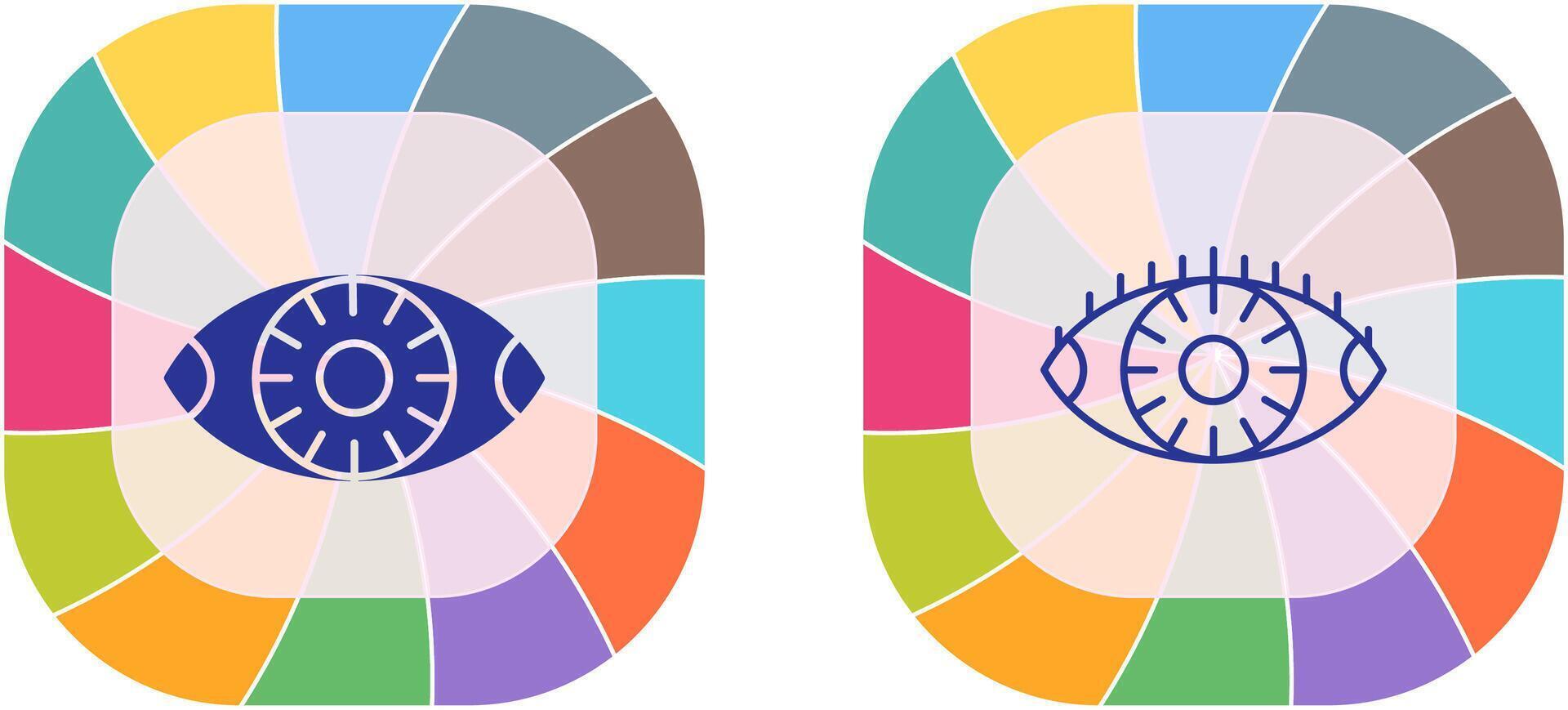 Vision Icon Design vector