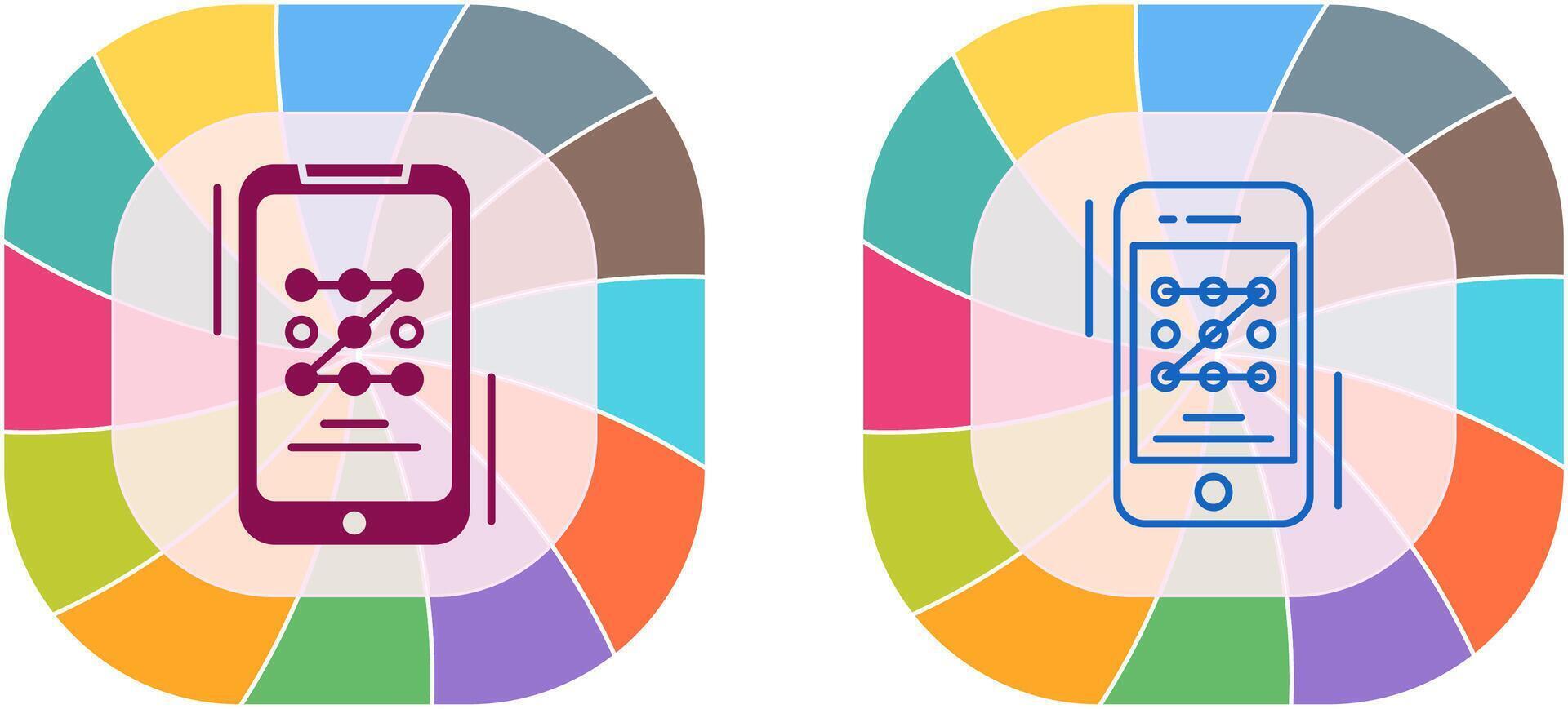 Pattern Code Icon Design vector