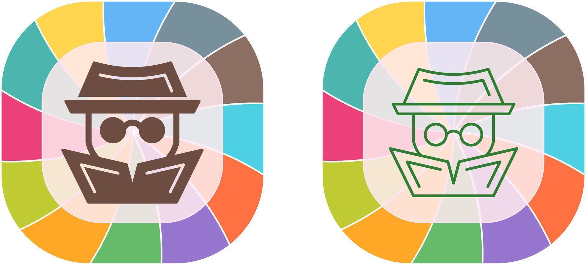 Hacker Icon Design vector