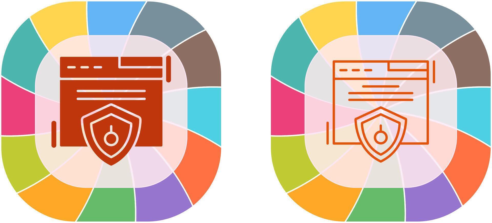 Web Security Icon Design vector