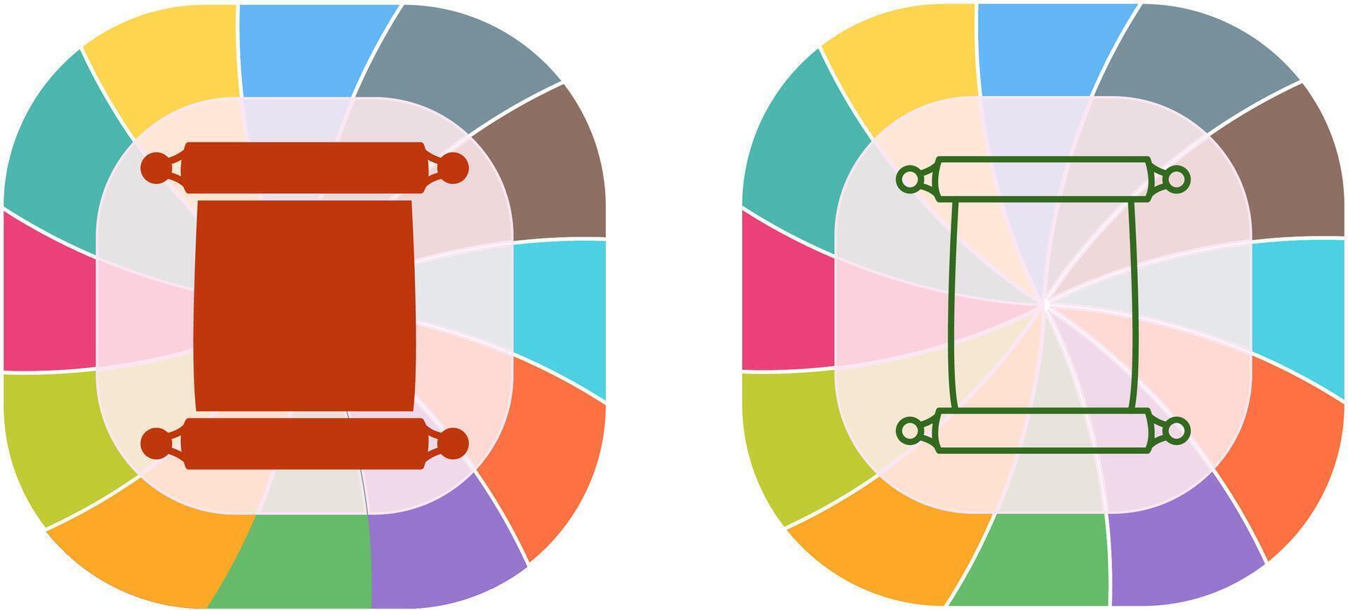 Scroll of Paper Icon Design vector