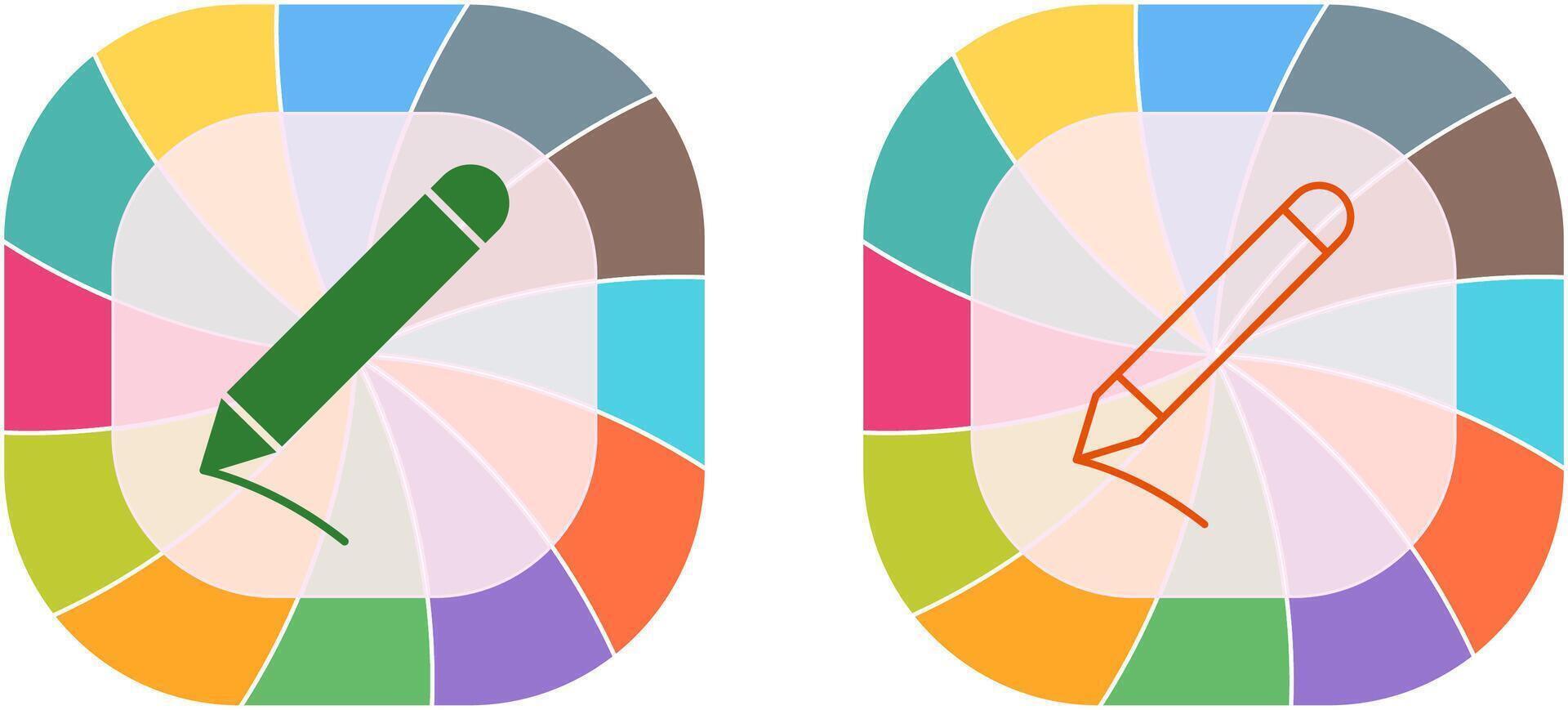 Pencil Icon Design vector