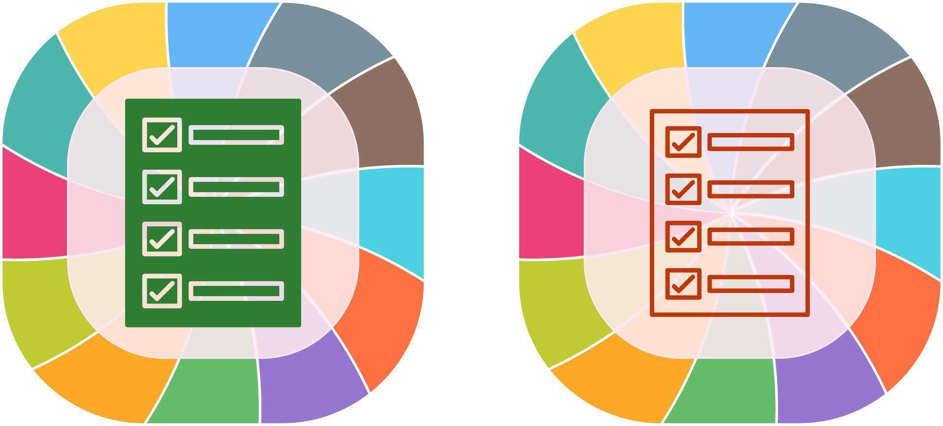 Filling Ballot Paper Icon Design vector