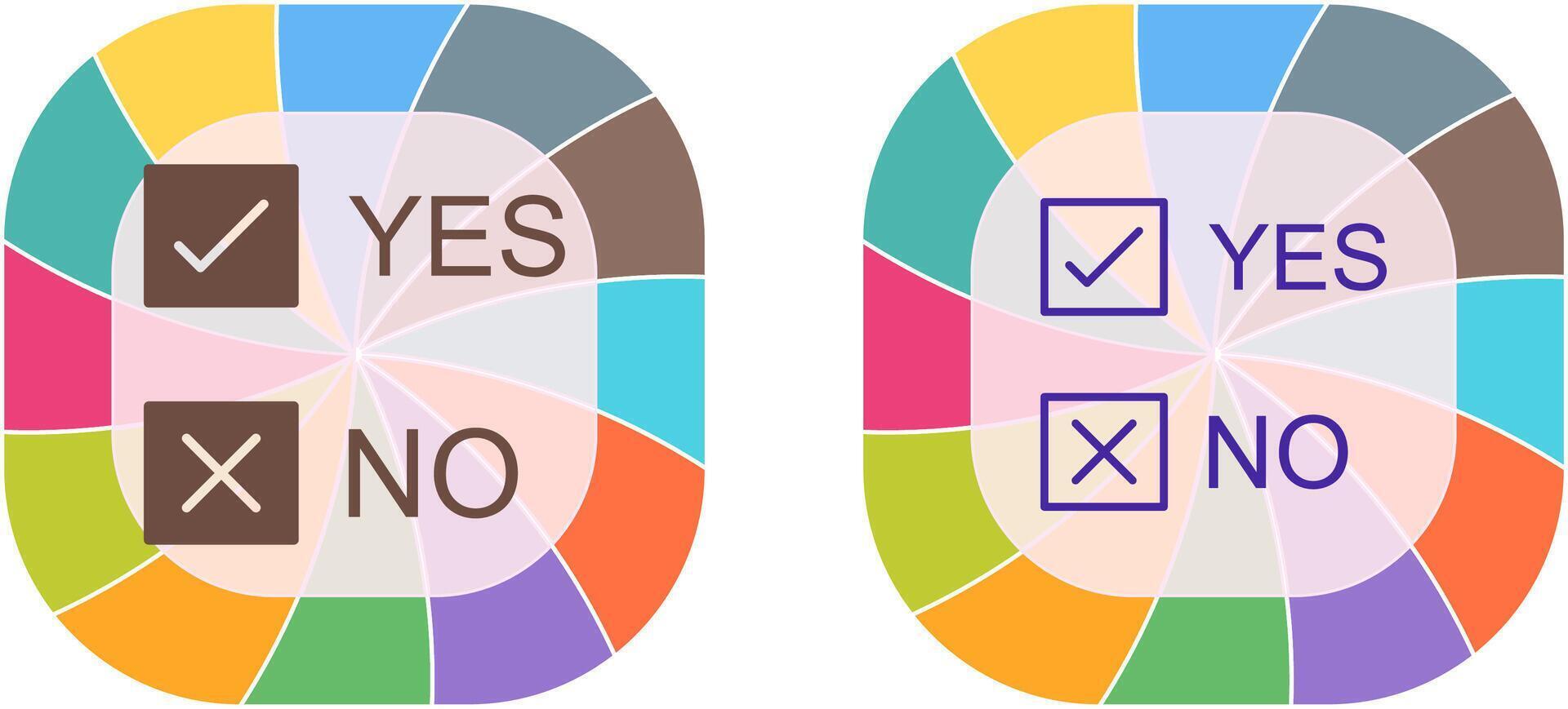 Yes No Option Icon Design 44729753 Vector Art at Vecteezy