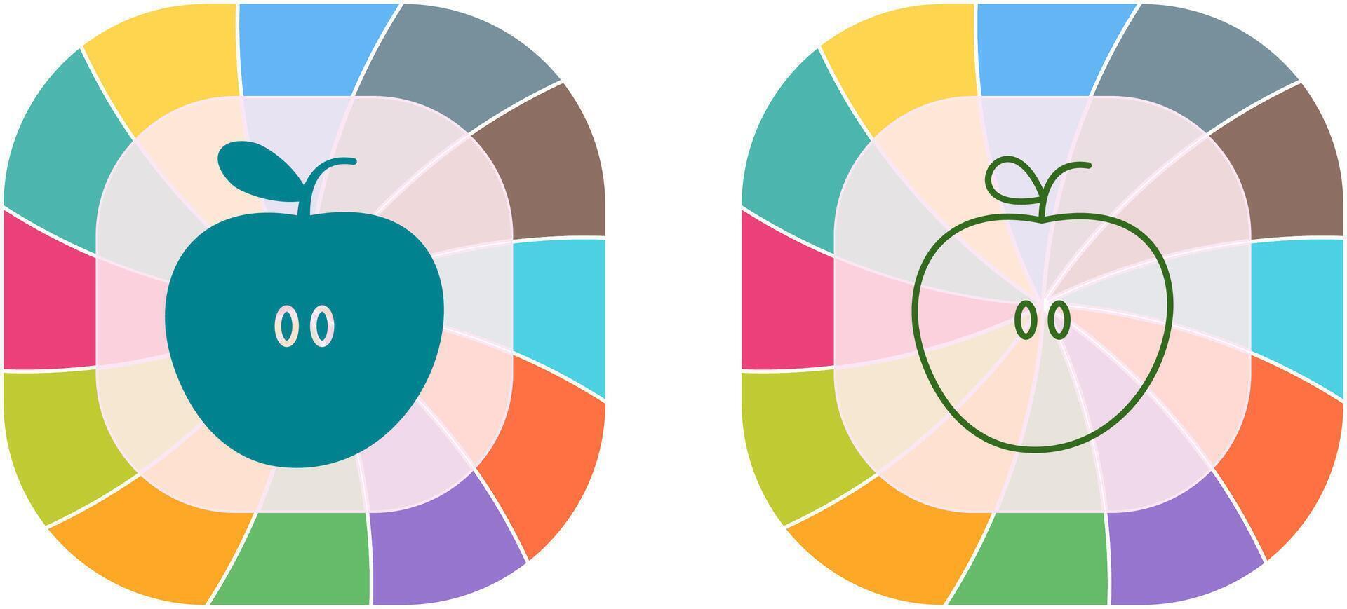 Apples Icon Design vector