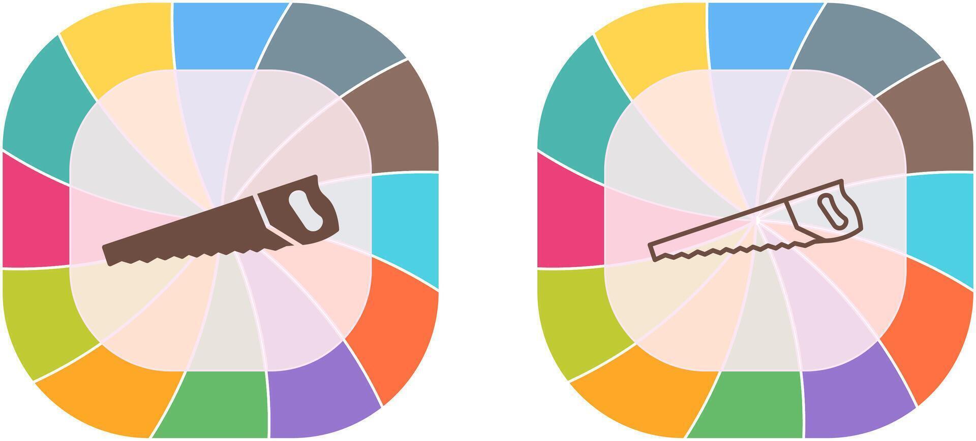 Handsaw Icon Design vector